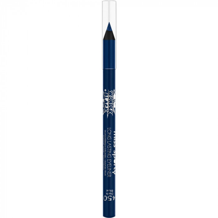 Creion de Ochi MISS SPORTY, 450 Dark Blue, 1.2 g, Creion pentru Ochi, Creion Contur Ochi, Eyeliner, Creion Albastru pentru Ochi, Creion pentru Contura