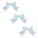 Fundite Decorative Craciun, Set 3 Buc, Albe Irizate, 15cm, Oem