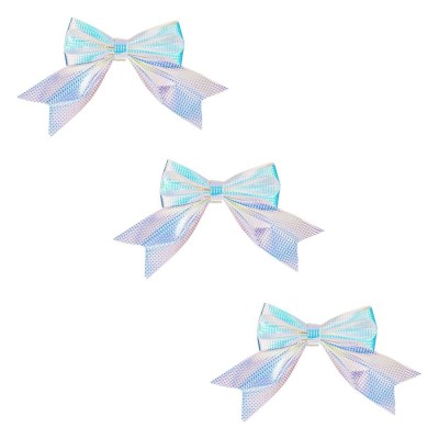 Fundite Decorative Craciun, Set 3 Buc, Albe Irizate, 15cm foto