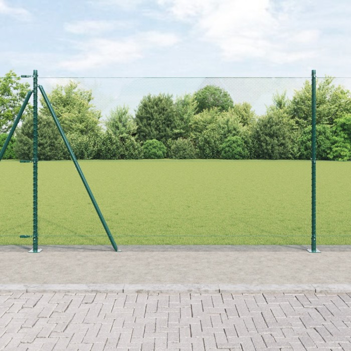 Gard Hexagonal Verde 1.4x10 m Oțel vidaXL