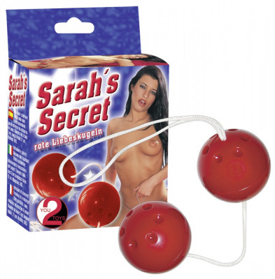 Bile vaginale rosii Sarah Secret pentru exercitii Kegel foto