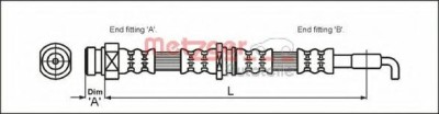 Conducta / cablu frana VOLVO V40 Combi (VW) (1995 - 2004) METZGER 4113669 foto