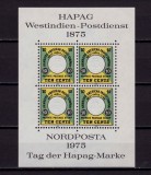 Cumpara ieftin ✅(V 3) Germania &#039;75, bloc oficial NORDPOSTA,dupa marca 1875 Hapag ( Lloyd),MNH