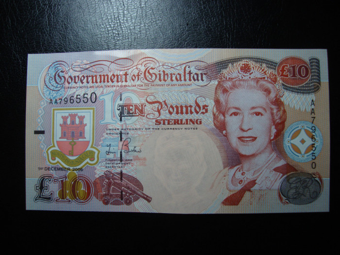 GIBRALTAR 10 POUNDS 2006 UNC