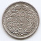 Olanda 10 Cents 1938 - Wilhelmina, Argint 1.4 g/640, 15 mm KM-163