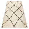 Covor FLUFFY 2373 shaggy spalier - cremă / bej, 200x290 cm, Dreptunghi, Poliester