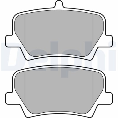 DELPHI LP3434 set placute frana,frana disc foto