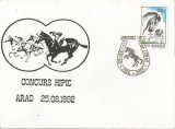 Romania, Concurs hipic, plic, Arad, 1992