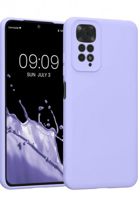 Husa silicon compatibila cu Xiaomi Redmi Note 11 4G Mov foto