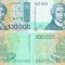 2 x 1993 ( 30 V ) , 100,000 ( P-27a ) - Croaţia - stare UNC