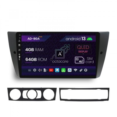 Navigatie BMW Seria 3 E90, E91, E92, Android 13, A-Octacore 4GB RAM + 64GB ROM, 9 Inch - AD-BGA9004+AD-BGRKIT391 foto
