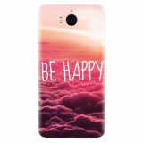 Husa silicon pentru Huawei Y5 2017, Be Happy Puffy Clouds