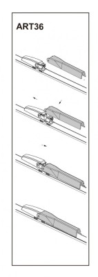 Stergator parbriz sofer AUDI A4 11 2003- COD:ART36 22 foto