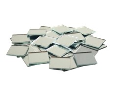 Set 100 Oglinzi Acrilice Decorative in Forma de Patrat, pentru Decorarea Peretilor, 2 x 2 cm, Original Deals