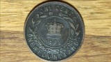 Canada provincii Newfoundland - raritate - moneda colectie 1 cent 1896 Victoria