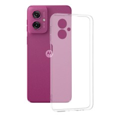 Husa Motorola Moto G55 Techsuit Clear Silicone, transparenta