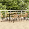 VidaXL Set mobilier de grădină, 9 piese, poliratan