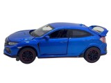 Macheta auto metal replica Honda Civic albastra replica deschide usi, capota, portbagaj cu sunete si lumini 1:32