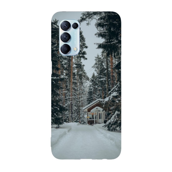 Husa compatibila cu Oppo A74 5G model Cozy Cabin, Silicon, TPU, Viceversa