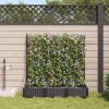vidaXL Jardiniere Gradina cu Irigatie, 3 buc, Negru, 120x40x126cm, Rattan, Interior/Exterior, Plastic