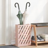 Suport Umbrele Roz Metalic vidaXL Mediu, Interior, Design Modern cu Dunguli