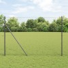 VidaXL Gard hexagonal Gri 1,6x10 m Oțel