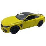 Macheta BMW M8 competition coupe 1/38 galben Kinsmart