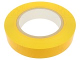 Bandă de marcare galbenă autoadezivă FATH 50mm x 50m PVC pentru podele și trasee de circulație