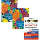 Pachet 3 Culegeri de Matematica pentru clasa a 5-a: Clubul Matematicienilor (semestrele 1+2) si Aritmetica. Olimpiade, concursuri si centre de excelen