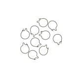 CLIPS VIERMUSI EXTRA CARP MAGGOT CLIPS 6 MM / 10 BUC / PLIC