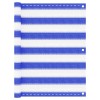 VidaXL Paravan de balcon,albastru și alb, 75 x 500 cm, HDPE