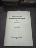 Berechnung der Maschinenelemente - M. ten Bosch