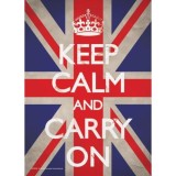 Keep Calm and Carry On Postcard, Pyramid