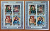 INSL.-NIUE-PICTURI-celebre de RUBENS-RELIGIE-CRACIUN-1986-2COLITE--MNH-Nestamp.-Vezi-Scan