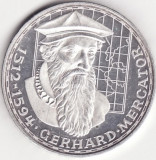 Moneda Argint Germania - 5 Deutsche Mark 1969 - Gerhard Mercator, Europa