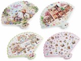 Cumpara ieftin Set 4 suporturi vase fierbinti pluta ceramica multicolora Retro cm 23 x 18 H