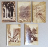 Lot 5 fotografii Elvetia cca 1900