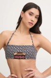 HUGO sutien de baie culoarea negru, cupa usor rigidizata, 50534927