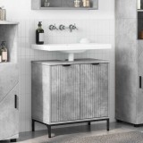 vidaXL Dulap pentru Chiuveta de Baie Gri beton 60.5 x 33.5 x 61 cm