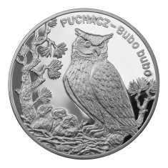 Polonia 20 zloti 2005,Animals of the World: Eagle Owl (Bubo bubo) PROOF/ Argint .925, 28,28g