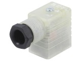 Conector HIRSCHMANN mufă format B 11mm 3 pini 230V IP65 cu valvă