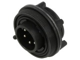 Conector Circular BULGIN PXV0738/P 6 pini 5A 277V IP68 IP69K Soclu Tată