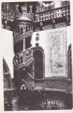 bnk cp Sinaia - Muzeul Peles - Holul de onoare ( Scara in spirala ) - uzata