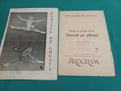 PLIANT SPECTACOL PARISUL PE GHEAȚĂ *STAGIUNEA 1958 - 1959 / 32 foto