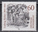 Germania 1984 - 100 de ani de la moartea lui Ludwig Richter, pictor, MNH