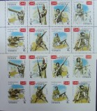 YEMEN K. - Arme-Armatele desertului-serie 8 V.DANT.si NEDANT. MNH.**.- YK 023