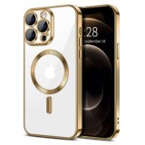Husa pentru iPhone 12 Pro Max - Techsuit Luxury Crystal MagSafe - Gold