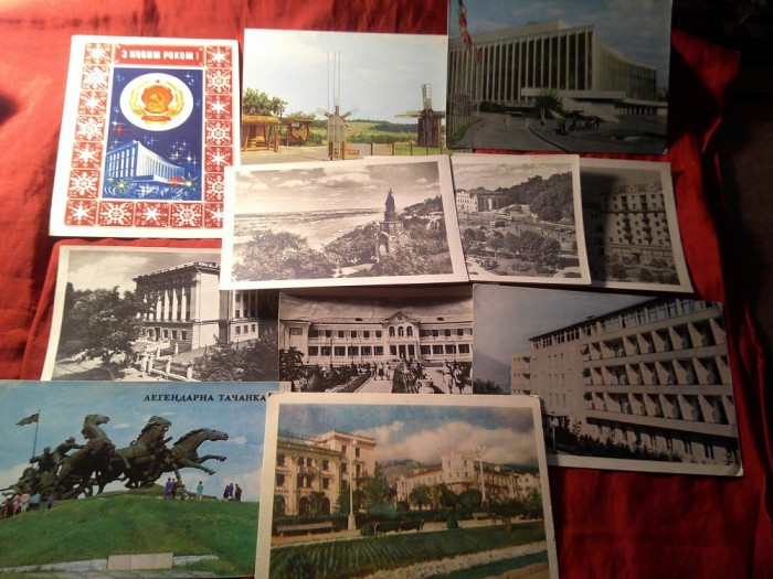 11 Ilustrate Ukraina 1949- 1978 : Crimeea , Kiev , Herson , Harkov , Odesa , Stema Ukraina sovietica