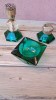 Set /Sfesnic /Bricheta /Scrumiera/Sticla verde .
