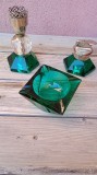 Set /Sfesnic /Bricheta /Scrumiera/Sticla verde .